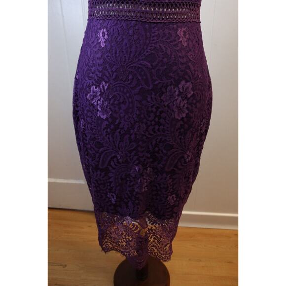 All and Well Purple Dress Medium Lace and Lining (35) - Picture 2 of 13